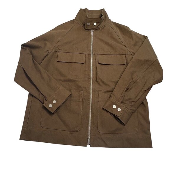 3.1 PHILLIP LIM Structured Shirt Jacket in Brown - Picture 1 of 7